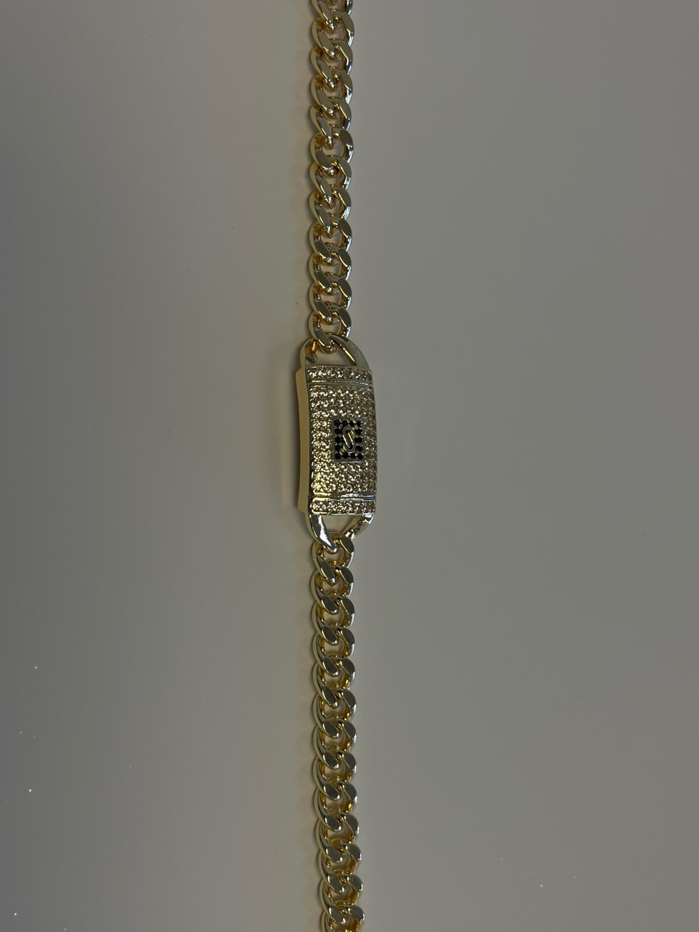 Gold-Tone Cuban Link ID Bracelet WOMEN